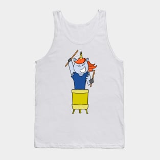 Unicorn drummer Tank Top